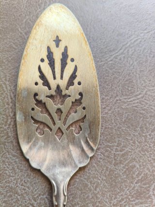 Pala tarta vintage y cuchara plata