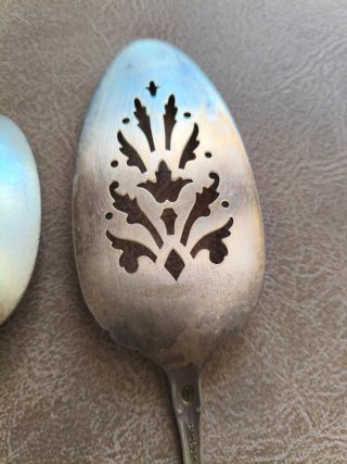 Pala tarta vintage y cuchara plata