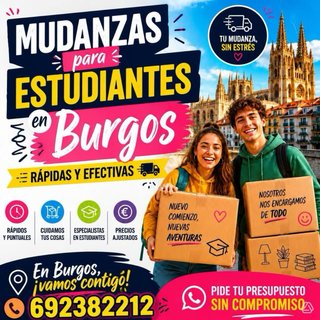 Mudanzas para Estudiantes en Burgos