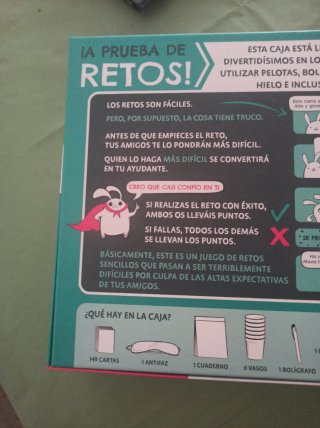Juego de mesa ¡A Prueba de Retos!