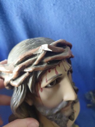 Santo Cristo de Limpias Busto Religioso 29 cm
