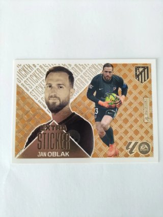 CROMO EXTRA STICKER JAN OBLACK TOTALMENTE NUEVO.