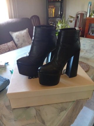 Botines de plataforma negros
