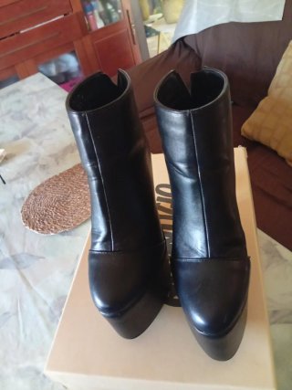 Botines de plataforma negros