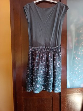 Vestido Springfield Talla S Falda Tul Flores