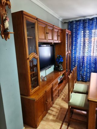 Mueble de salón provenzal de madera modular