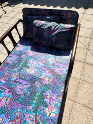 Sillón cama estampado