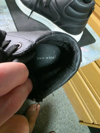 Zapatillas altas negras con cremallera