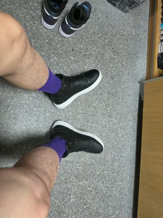 Zapatillas altas negras con cremallera