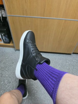 Zapatillas altas negras con cremallera