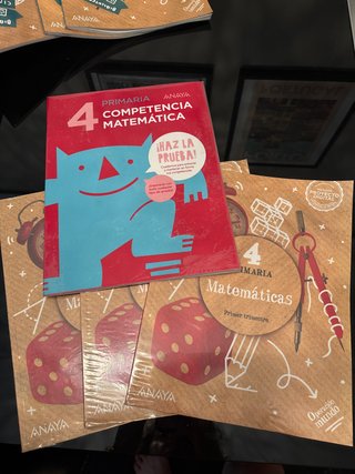 Competencia matemática 4 y libro asignatura