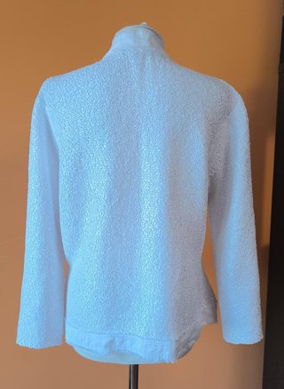Chaqueta Tipo Chanel Blanca Talla XL