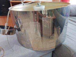 Lámpara de techo diseño ciudad metal