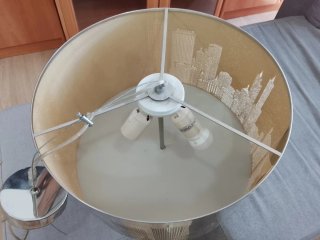 Lámpara de techo diseño ciudad metal
