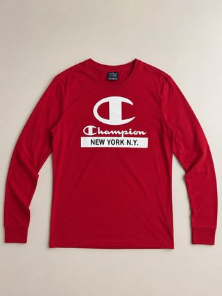 Camiseta Champion Manga Larga Roja