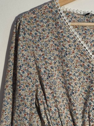 Vestido largo boho estampado floral