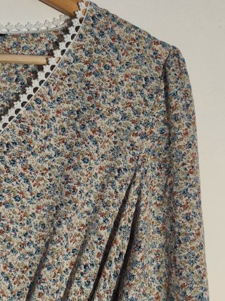 Vestido largo boho estampado floral