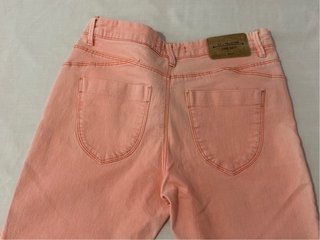 Vaquero pitillo rosa de mujer talla 36