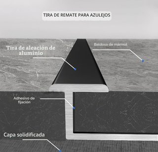 Perfil transición suelo aluminio