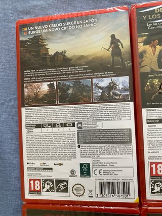 Pack 5 Juegos Nintendo Switch Yakuza y Assassin's