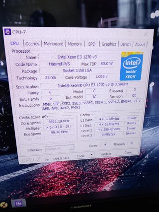 Intel Xeon E3-1270 v3 LGA 1150
