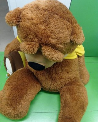 Peluche gigante oso con tarro de miel