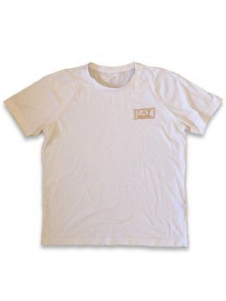 Camiseta EA7 Emporio Armani Alg. Pima Blanca XS