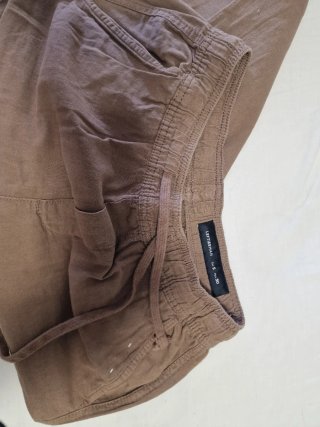 Pantalón Lino Hombre Talla S Marrón Lefties