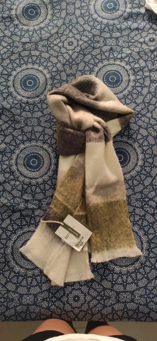 Bufanda Parfois Lana Mezcla Beige Verde