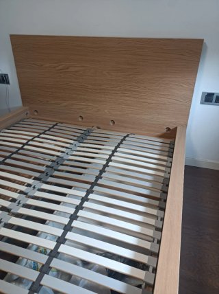 Cama MALM con cajones+somier LÖNSET 140x200. Ikea