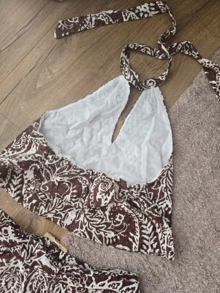 Conjunto Zara estampado floral