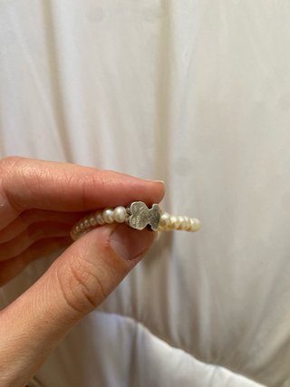 Pulsera Tous Perlas Oso Plata de Niño