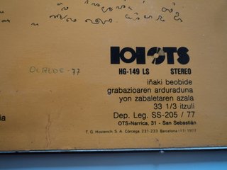 Haizea - "Haizea" (1977) LP