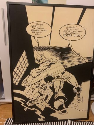 Cuadro Capitán América Marvel Cómic