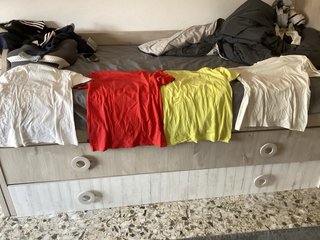 4 Camisetas Manga Corta son de 12 a 14 años
