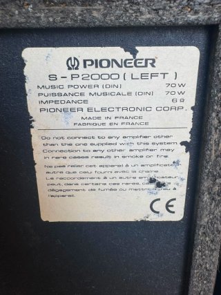 Diffusori acustici Pioneer