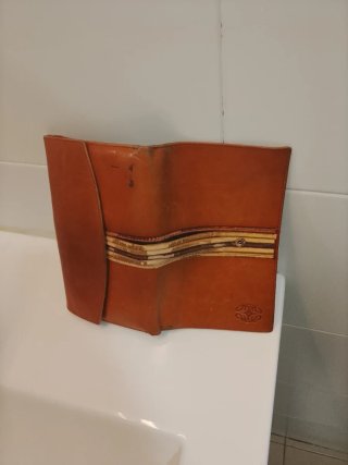 Cartera Billetera Vintage Loewe Marrón