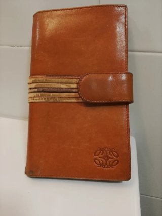 Cartera Billetera Vintage Loewe Marrón