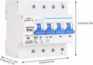 Disyuntor Inteligente WiFi C63 400V 63A