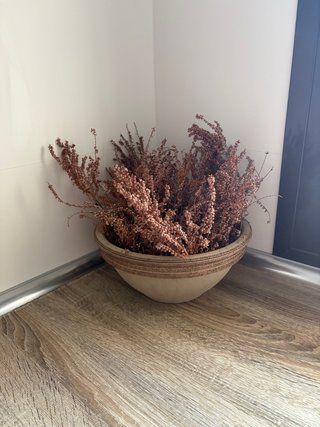 Jarrón Macetero Terracota Beige/Marrón