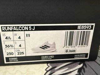 Adidas Run Falcon 5 J Talla 36 2/3 Nuevas