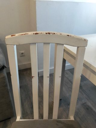 4 Sillas Comedor Blancas y Grises
