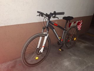 Bicicleta Rockrider Gris Naranja