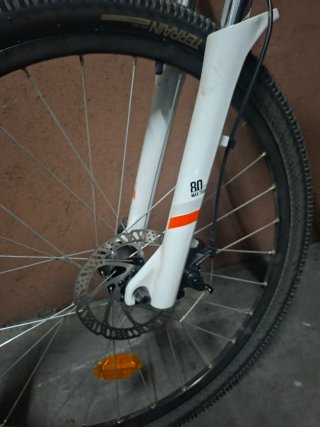 Bicicleta Rockrider Gris Naranja