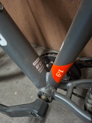 Bicicleta Rockrider Gris Naranja