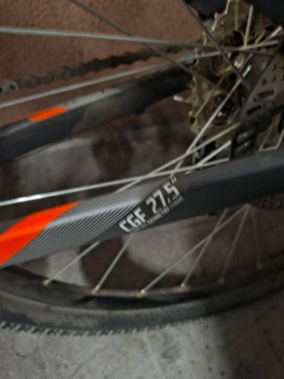 Bicicleta Rockrider Gris Naranja