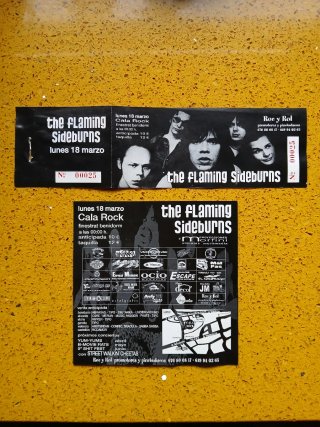 Hellacopters / Flaming Sideburns (postal+flyers)