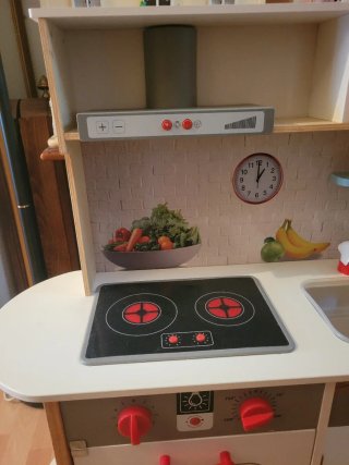 Cocina de madera para niños