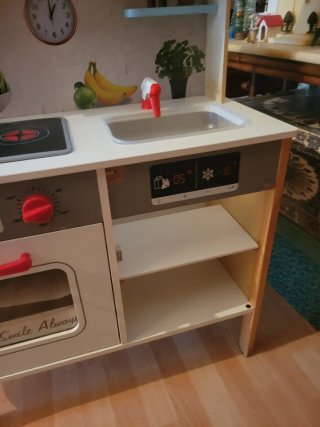 Cocina de madera para niños