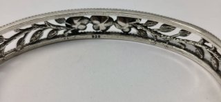 Pulsera Vintage Plata 925 Floral Artesanal